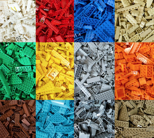 Piezas LEGO por colores predominantes en el Mix